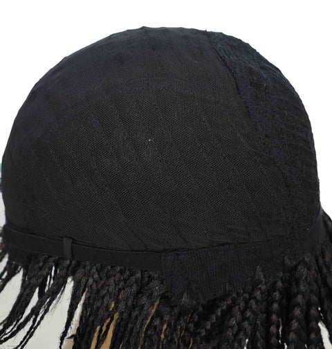 Brendy 8.5 Inch Short Side-Parted Braided Wig Elegant & Lightweight Synthetic Hair for Women