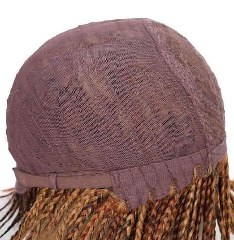 Brendy 8.5 Inch Short Side-Parted Braided Wig Elegant & Lightweight Synthetic Hair for Women