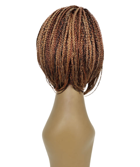 Brendy 8.5 Inch Short Side-Parted Braided Wig Elegant & Lightweight Synthetic Hair for Women