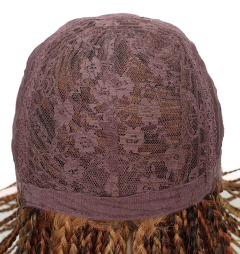 Brendy 8.5 Inch Short Side-Parted Braided Wig Elegant & Lightweight Synthetic Hair for Women