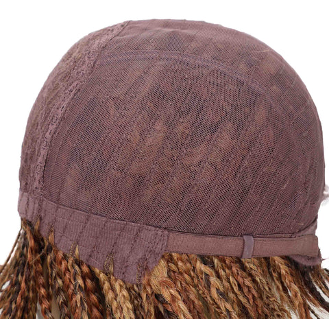 Brendy 8.5 Inch Short Side-Parted Braided Wig Elegant & Lightweight Synthetic Hair for Women