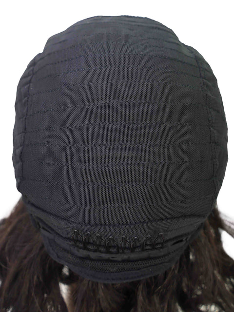 Mouna 13 Inch Shoulder-Length Wavy Wig with Bangs | Soft & Stylish Synthetic Hair