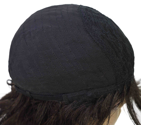 Mouna 13 Inch Shoulder-Length Wavy Wig with Bangs | Soft & Stylish Synthetic Hair