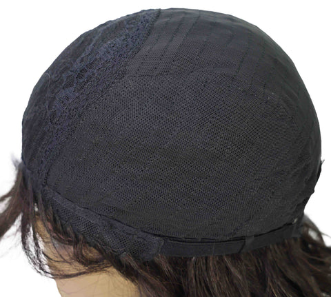 Mouna 13 Inch Shoulder-Length Wavy Wig with Bangs | Soft & Stylish Synthetic Hair