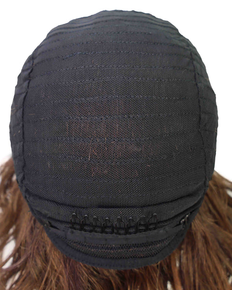 Mouna 13 Inch Shoulder-Length Wavy Wig with Bangs | Soft & Stylish Synthetic Hair