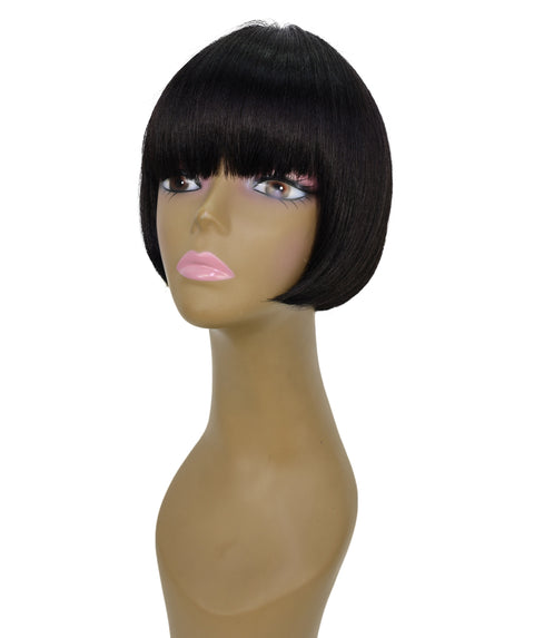 Maryj 8 Inch Chic Short Bob Wig with Full Bangs