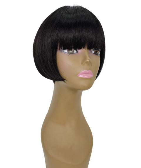 Maryj 8 Inch Chic Short Bob Wig with Full Bangs