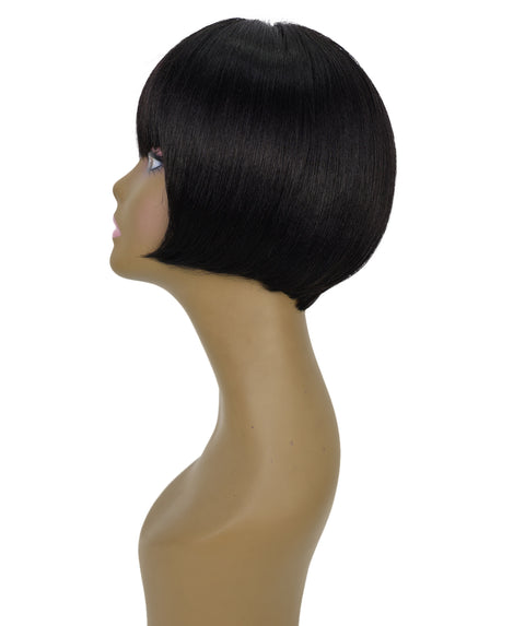 Maryj 8 Inch Chic Short Bob Wig with Full Bangs