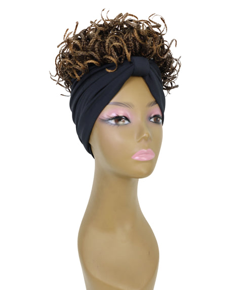 Lolita 10 Inch Short Curly Wig with Hairband Effortless Style & Comfort