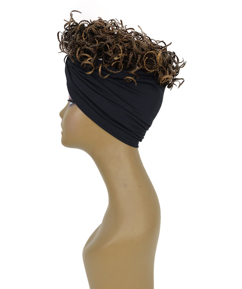 Lolita 10 Inch Short Curly Wig with Hairband Effortless Style & Comfort