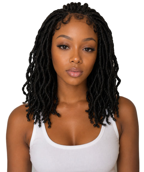 Marla Medium Length Braided 13 Inch Bob Lace Full Wig