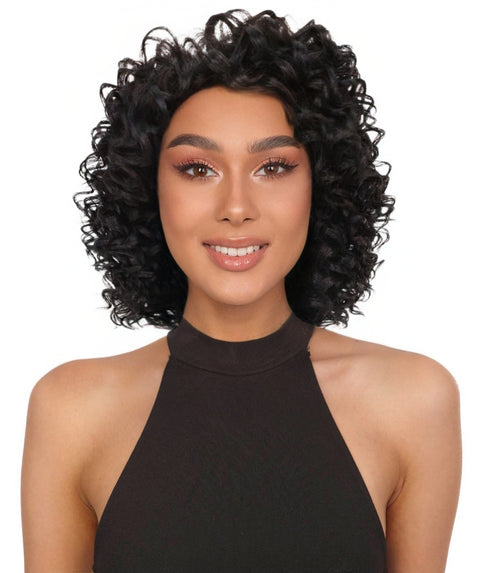 Makena Human Hair Wig Soft, Voluminous Short Curly Wig with Natural Texture