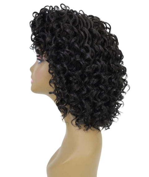 Makena Human Hair Wig Soft, Voluminous Short Curly Wig with Natural Texture