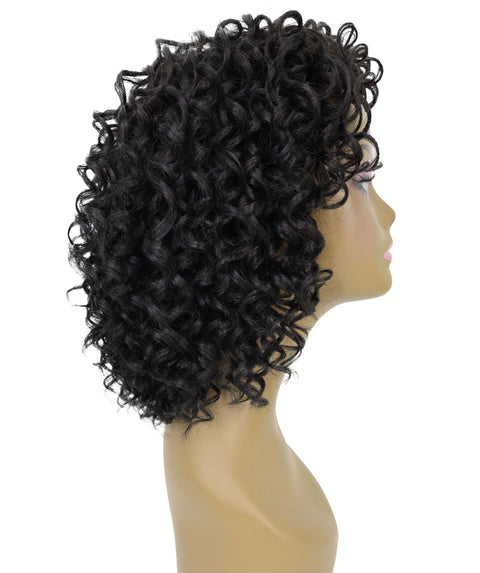 Makena Human Hair Wig Soft, Voluminous Short Curly Wig with Natural Texture