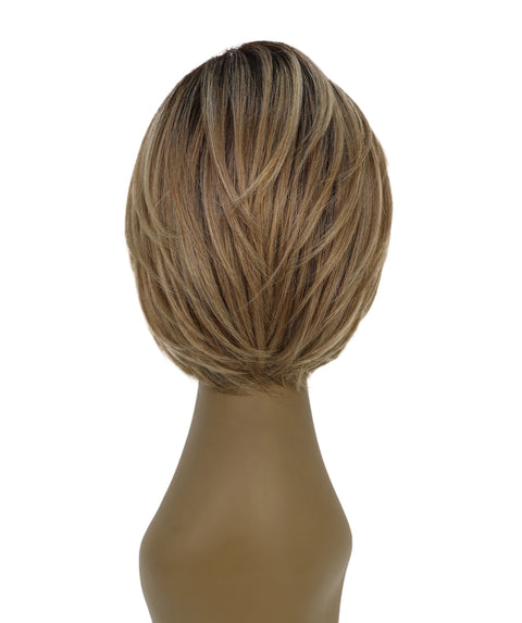 Kettcia Sleek Layered Cut with Face-Framing Style Straight Short Bob Wig