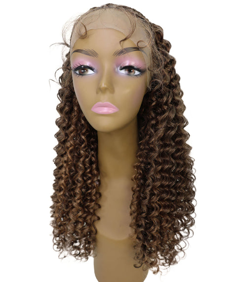 Leilani Lace Front Braided Curly Wig