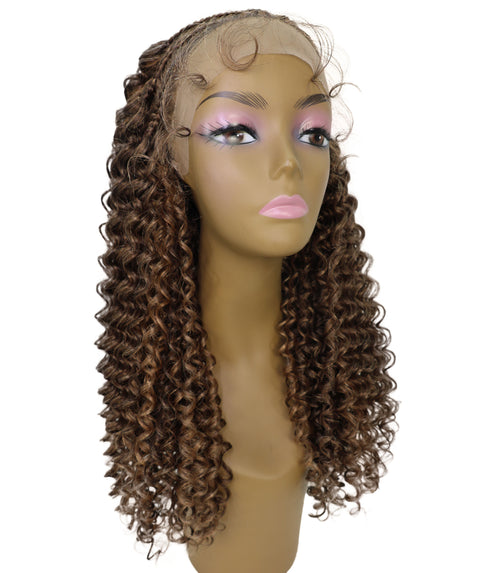 Leilani Lace Front Braided Curly Wig