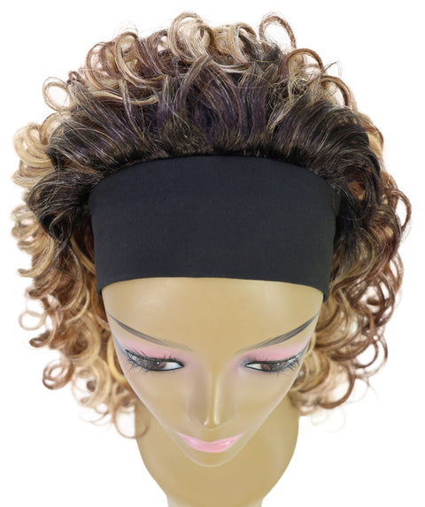 ARIANNA -20 Inch Easy Slip-On Curly Half Wig With Drawstring Natural-Look