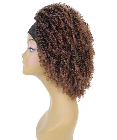 AMIYAH 13 in Curly Slip-On Half Hair Wig with Lush Layers of Spiral Curls