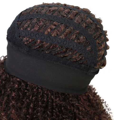 AMIYAH 13 in Curly Slip-On Half Hair Wig with Lush Layers of Spiral Curls