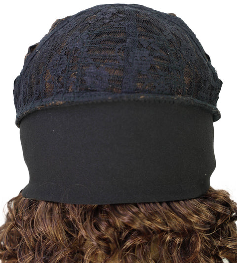 Binta 15.5 in Slip-On Afro-Style Half Wig with Voluminous Curls