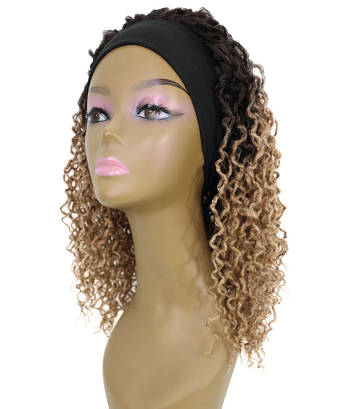 Zoraida Shoulder-length Slip-On Curly Half Wig with Layered Twist Spiral Curls