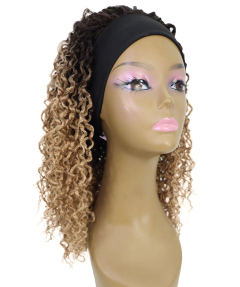 Zoraida Shoulder-length Slip-On Curly Half Wig with Layered Twist Spiral Curls