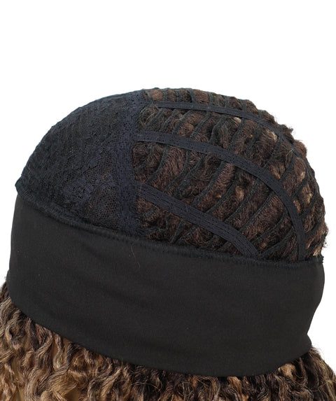 Zoraida Shoulder-length Slip-On Curly Half Wig with Layered Twist Spiral Curls