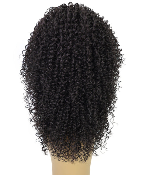 Zemira Women's Natural Curly Afro Wig with Headband