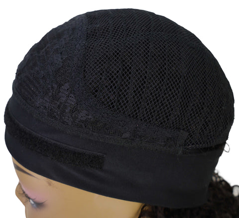 Zemira Women's Natural Curly Afro Wig with Headband