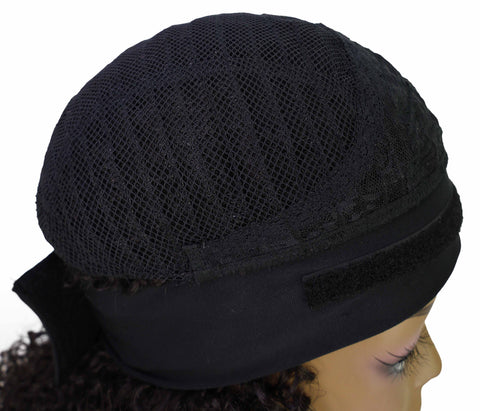 Zemira Women's Natural Curly Afro Wig with Headband