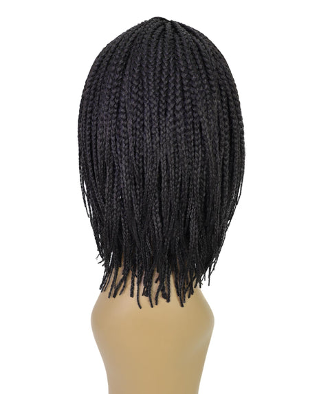 Nikita Women's Elegant Side-Part Short Micro Braided Wig