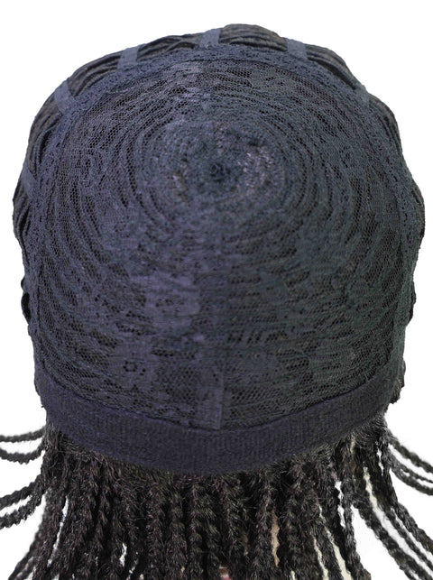 Nikita Women's Elegant Side-Part Short Micro Braided Wig