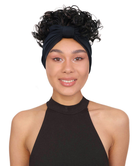 Fatou Short Curly 10" Wig with Attached Hairband