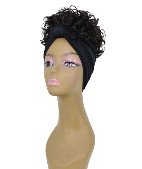 Fatou Short Curly 10" Wig with Attached Hairband