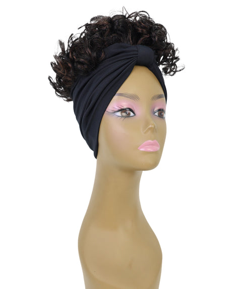 Fatou Short Curly 10" Wig with Attached Hairband