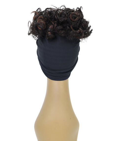 Fatou Short Curly 10" Wig with Attached Hairband