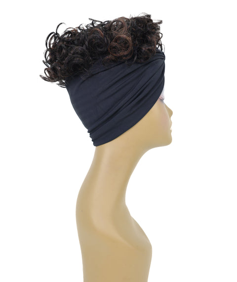Fatou Short Curly 10" Wig with Attached Hairband