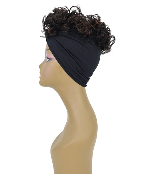 Fatou Short Curly 10" Wig with Attached Hairband