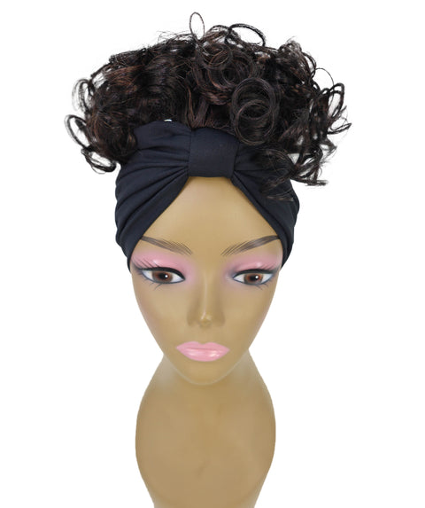 Fatou Short Curly 10" Wig with Attached Hairband