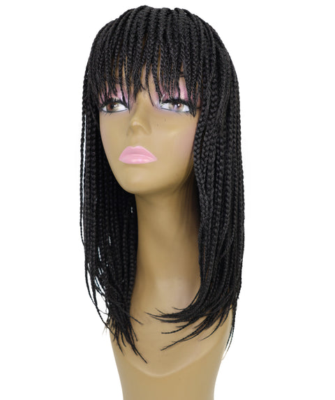 Devika Silky Long 16.5" Synthetic Full Wig with Front Bangs