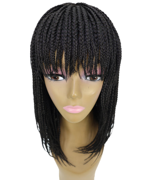 Devika Silky Long 16.5" Synthetic Full Wig with Front Bangs