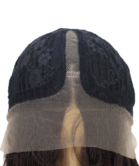 Ginna Mid-Length Wavy 13.5 inch Wig Natural-Looking Waves with Defined Center Part