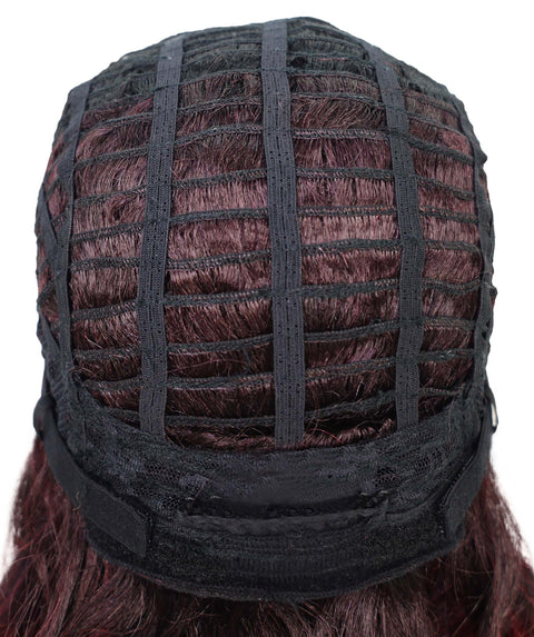 Ginna Mid-Length Wavy 13.5 inch Wig Natural-Looking Waves with Defined Center Part