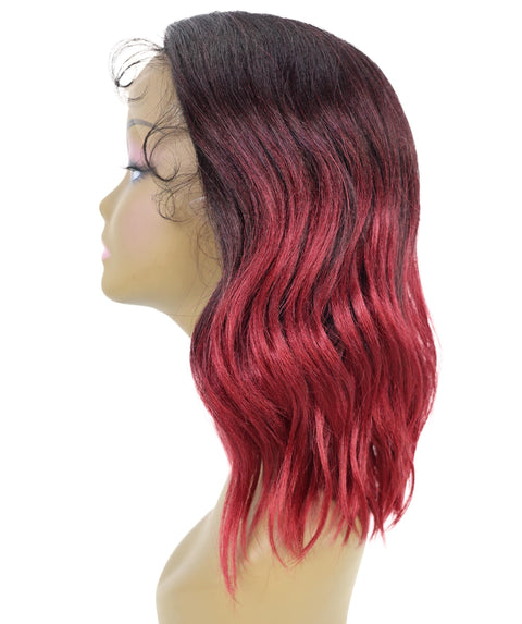 Ginna Mid-Length Wavy 13.5 inch Wig Natural-Looking Waves with Defined Center Part