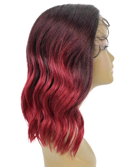 Ginna Mid-Length Wavy 13.5 inch Wig Natural-Looking Waves with Defined Center Part