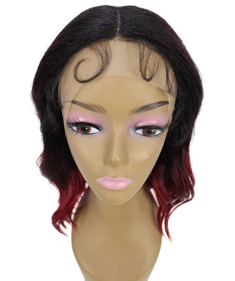 Ginna Mid-Length Wavy 13.5 inch Wig Natural-Looking Waves with Defined Center Part