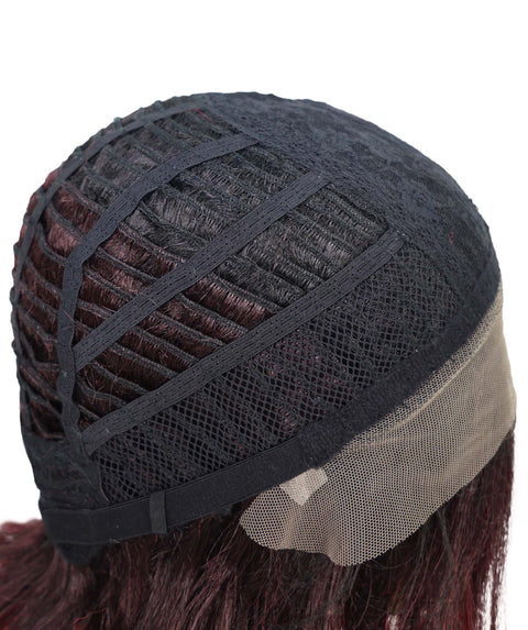 Ginna Mid-Length Wavy 13.5 inch Wig Natural-Looking Waves with Defined Center Part