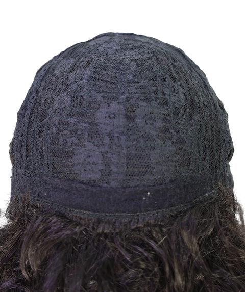 Doriana Voluminous Synthetic Curls with a Soft Fringe, Long Curly 19 Inch Full Wig with Bangs