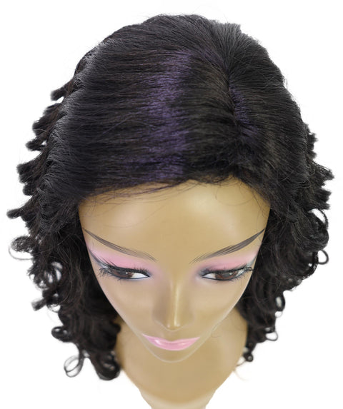 Jacqueline Natural-Looking Deep Wave 23 Inch Wig with Side Part Part